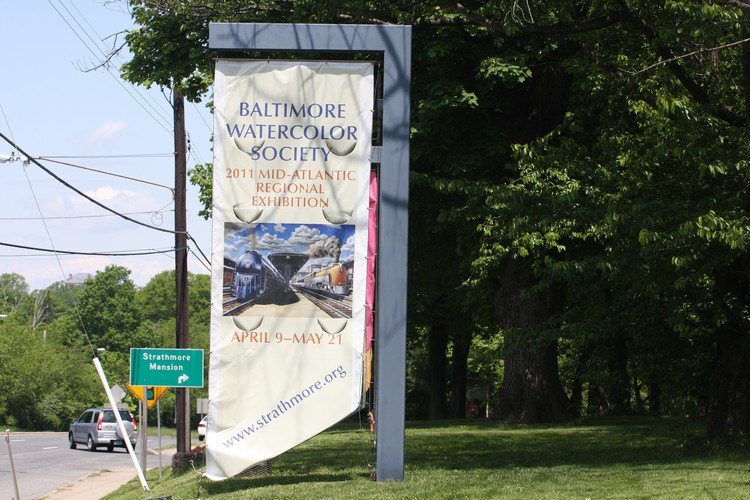 Founding Fathers flag at the Baltimore Watercolor Society Exhibition in 2011